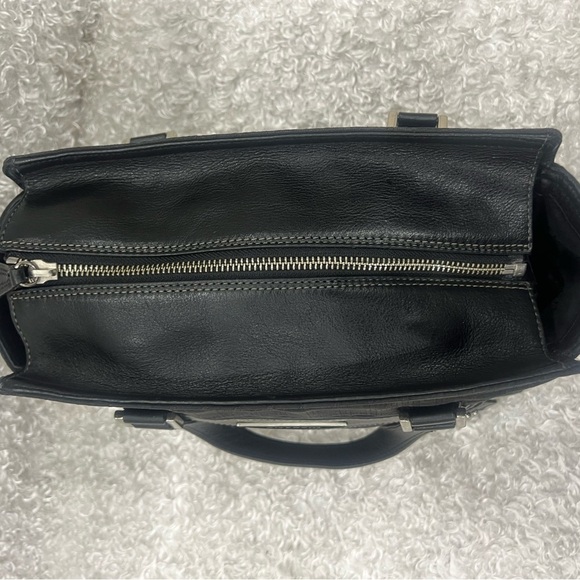 Givenchy Black Monogram Canvas and Leather Zip Satchel - Picture 10 of 15